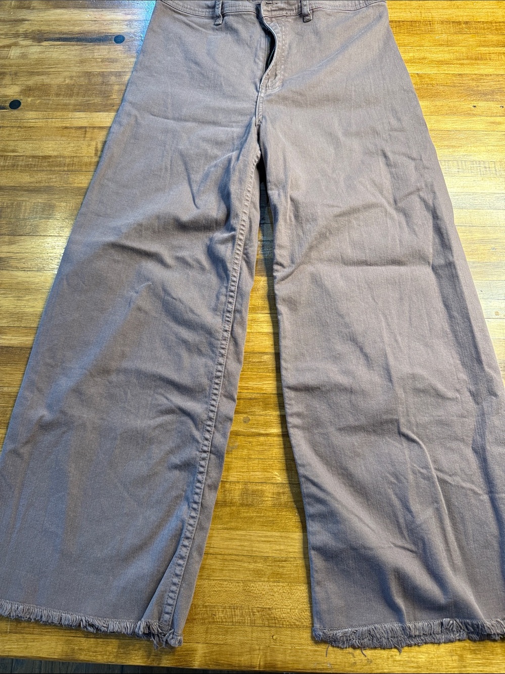 Billabong Wide-Leg High Rise Jeans in Brown Sz 31 (z) - Picture 2 of 6